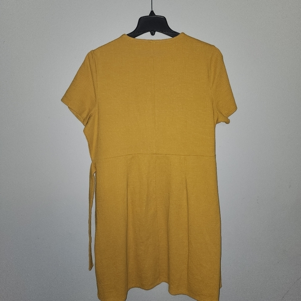 J. Crew women's wrap mini dress size XXL yellow - Picture 7 of 8